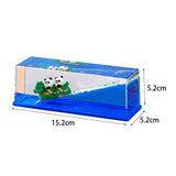 Maxbell Panda Rowing Dragon Boat Fluid Drift Bottle Party Supplies for Computer Desk