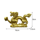 Maxbell Resin Dragon Figurines Home Decorative for Living Room Desk Entrance Cabinet M