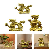 Maxbell Resin Dragon Figurines Home Decorative for Living Room Desk Entrance Cabinet M