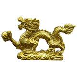 Maxbell Resin Dragon Figurines Home Decorative for Living Room Desk Entrance Cabinet L