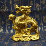 Maxbell Resin Dragon Figurines Home Decorative for Living Room Desk Entrance Cabinet S