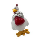 Maxbell Funny Rooster Figurine Creative Resin Animal Sculpture for Yard Lawn Bedroom