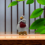 Maxbell Funny Rooster Figurine Creative Resin Animal Sculpture for Yard Lawn Bedroom