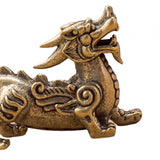 Maxbell Feng Shui Kirin Statue Lifelike Kirin Ornaments for Decor Office Dining Room
