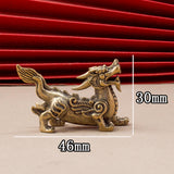 Maxbell Feng Shui Kirin Statue Lifelike Kirin Ornaments for Decor Office Dining Room