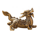 Maxbell Feng Shui Kirin Statue Lifelike Kirin Ornaments for Decor Office Dining Room