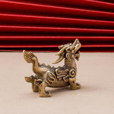 Maxbell Feng Shui Kirin Statue Lifelike Kirin Ornaments for Decor Office Dining Room