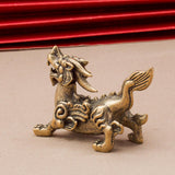 Maxbell Feng Shui Kirin Statue Lifelike Kirin Ornaments for Decor Office Dining Room