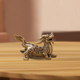 Maxbell Feng Shui Kirin Statue Lifelike Kirin Ornaments for Decor Office Dining Room