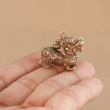 Maxbell Mini Kylin Figurine Home Decoration Desktop Sculpture Kylin Keychain Pendant