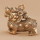 Maxbell Mini Kylin Figurine Home Decoration Desktop Sculpture Kylin Keychain Pendant
