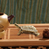 Maxbell Turtle Statue Sculpture Bookshelf Tea Pet for Tea Lovers Home Office Tearoom