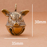 Maxbell Pig Head Keychain Pendant Gift Feng Shui Home Decor Small Pig Head Ornaments