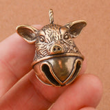 Maxbell Pig Head Keychain Pendant Gift Feng Shui Home Decor Small Pig Head Ornaments