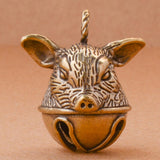 Maxbell Pig Head Keychain Pendant Gift Feng Shui Home Decor Small Pig Head Ornaments