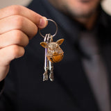 Maxbell Pig Head Keychain Pendant Gift Feng Shui Home Decor Small Pig Head Ornaments