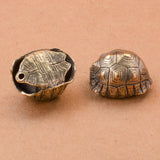 Maxbell Turtle Shell Keychain Pendant Good Luck Feng Shui Mini Turtle Shell Figurine