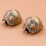 Maxbell Turtle Shell Keychain Pendant Good Luck Feng Shui Mini Turtle Shell Figurine