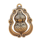 Maxbell Gourd Brass Keychains Small Brass Ornament for Vehicle Car Housewarming