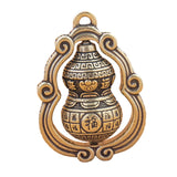 Maxbell Gourd Brass Keychains Small Brass Ornament for Vehicle Car Housewarming