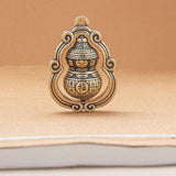 Maxbell Gourd Brass Keychains Small Brass Ornament for Vehicle Car Housewarming