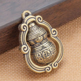 Maxbell Gourd Brass Keychains Small Brass Ornament for Vehicle Car Housewarming