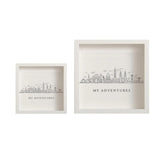 Maxbell Adventures Memory Case Photo Frame Ticket Home Decor Display Cases Shadow Box 20cmx20cm