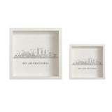 Maxbell Adventures Memory Case Photo Frame Ticket Home Decor Display Cases Shadow Box 20cmx20cm