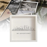 Maxbell Adventures Memory Case Photo Frame Ticket Home Decor Display Cases Shadow Box 20cmx20cm