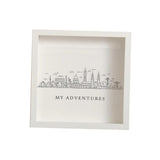 Maxbell Adventures Memory Case Photo Frame Ticket Home Decor Display Cases Shadow Box 30cmx30cm