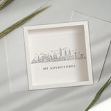 Maxbell Adventures Memory Case Photo Frame Ticket Home Decor Display Cases Shadow Box 30cmx30cm