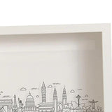 Maxbell Adventures Memory Case Photo Frame Ticket Home Decor Display Cases Shadow Box 30cmx30cm