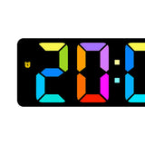 Maxbell Digital Alarm Clock Bedside Clock 12 Hour/ Mute Clock for Home Office Black