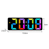 Maxbell Digital Alarm Clock Bedside Clock 12 Hour/ Mute Clock for Home Office Black