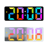 Maxbell Digital Alarm Clock Bedside Clock 12 Hour/ Mute Clock for Home Office Black