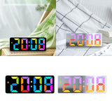 Maxbell Digital Alarm Clock Bedside Clock 12 Hour/ Mute Clock for Home Office Black