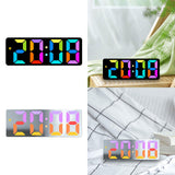 Maxbell Digital Alarm Clock Bedside Clock 12 Hour/ Mute Clock for Home Office Black