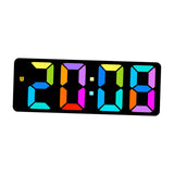 Maxbell Digital Alarm Clock Bedside Clock 12 Hour/ Mute Clock for Home Office Black