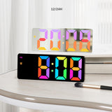 Maxbell Digital Alarm Clock Bedside Clock 12 Hour/ Mute Clock for Home Office Black