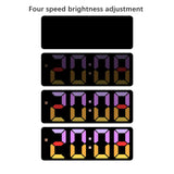 Maxbell Digital Alarm Clock Bedside Clock 12 Hour/ Mute Clock for Home Office Black