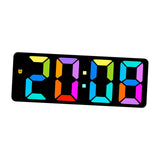 Maxbell Digital Alarm Clock Bedside Clock 12 Hour/ Mute Clock for Home Office Black
