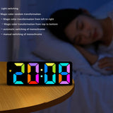 Maxbell Digital Alarm Clock Bedside Clock 12 Hour/ Mute Clock for Home Office Black