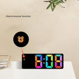 Maxbell Digital Alarm Clock Bedside Clock 12 Hour/ Mute Clock for Home Office Black
