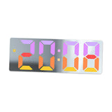 Maxbell Digital Alarm Clock Bedside Clock 12 Hour/ Mute Clock for Home Office White