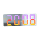 Maxbell Digital Alarm Clock Bedside Clock 12 Hour/ Mute Clock for Home Office White
