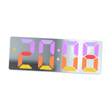 Maxbell Digital Alarm Clock Bedside Clock 12 Hour/ Mute Clock for Home Office White