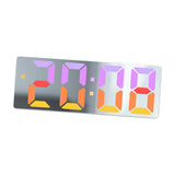 Maxbell Digital Alarm Clock Bedside Clock 12 Hour/ Mute Clock for Home Office White