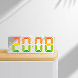 Maxbell Digital Alarm Clock Bedside Clock 12 Hour/ Mute Clock for Home Office White