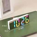 Maxbell Digital Alarm Clock Bedside Clock 12 Hour/ Mute Clock for Home Office White