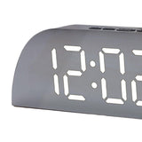 Maxbell Desk Clock Bedroom LED Alarm Clock Temperature Display for Dormitory Stylish White Numbers